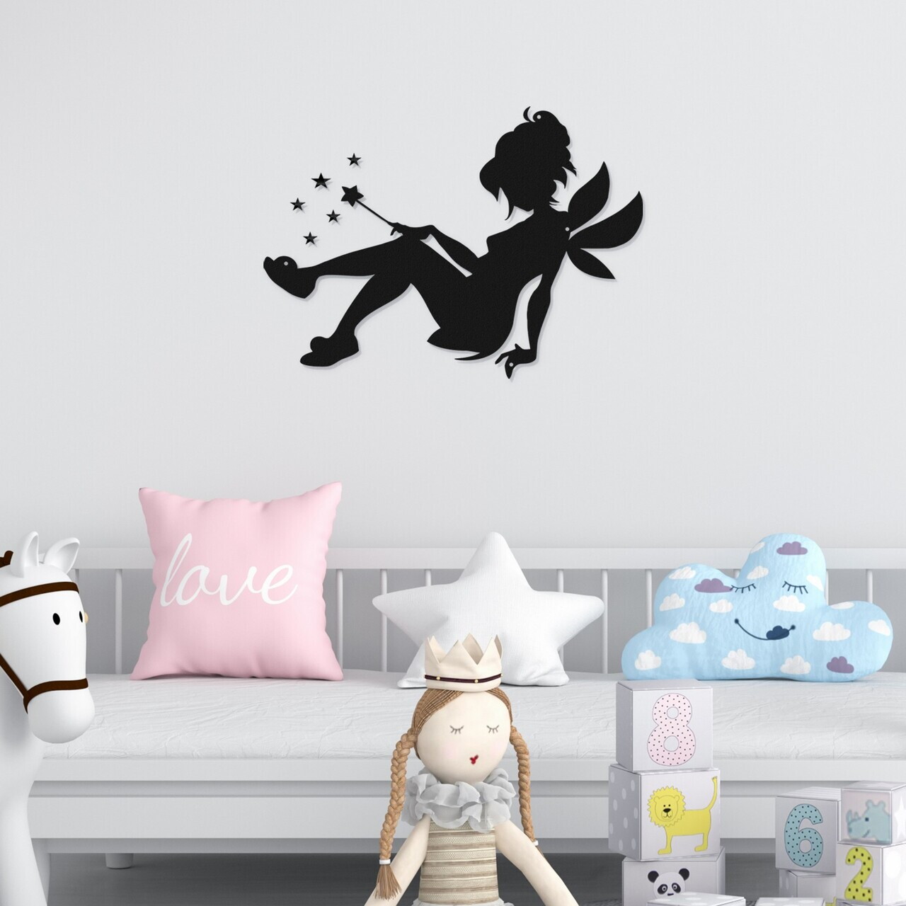 Decoratiune de perete, DEC-BL017, Dimensiune: 40 x 30 cm, Negru — imaginea 2