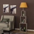 Lampadar Homitis, Tower -  Light Mocha, Yellow, 15x40x168 cm