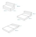Canapea extensibila 2 locuri, Salida, 363SLD1127, Poliester, Gri