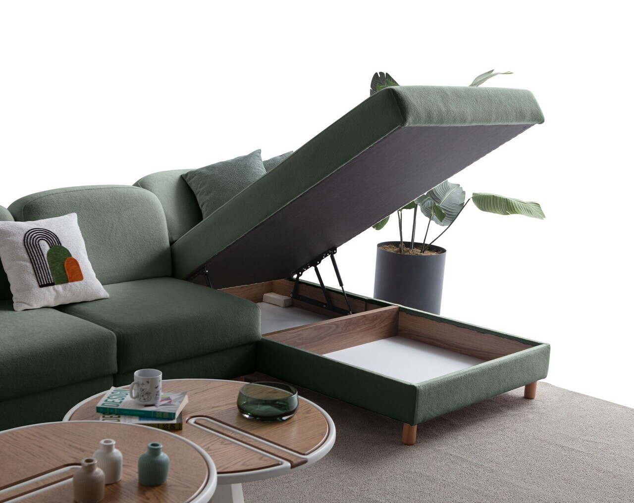 Coltar, Atelier del Sofa, 752EST1418, Verde — imaginea 6