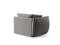Modul stanga pentru canapea, 1 loc, Chris-184, Micadoni Home, 130x100x80 cm, catifea, gri