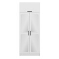 Dulap pentru haine, Minerva, Kale White, 90x235x52 cm, PAL, Alb