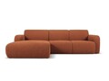 Coltar stanga 4 locuri, Molino-101, Micadoni Home, 250x170x72 cm, tesatura boucle, maro