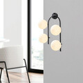 Aplica de perete, Fulgor, 942FLG2114, Metal, Negru / Crem
