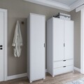 Dulap pentru haine, Miwood, Duru 1600-020, Alb