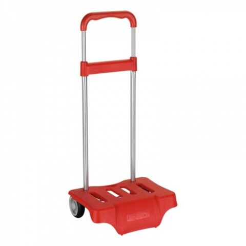 Troler pentru rucsac, safta, universal, 30 x 23 x 85 cm, otel/polipropilena, rosu