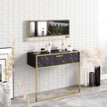 Bufet, Zena Home, Polka Aynalı, PAL, Aur/Negru
