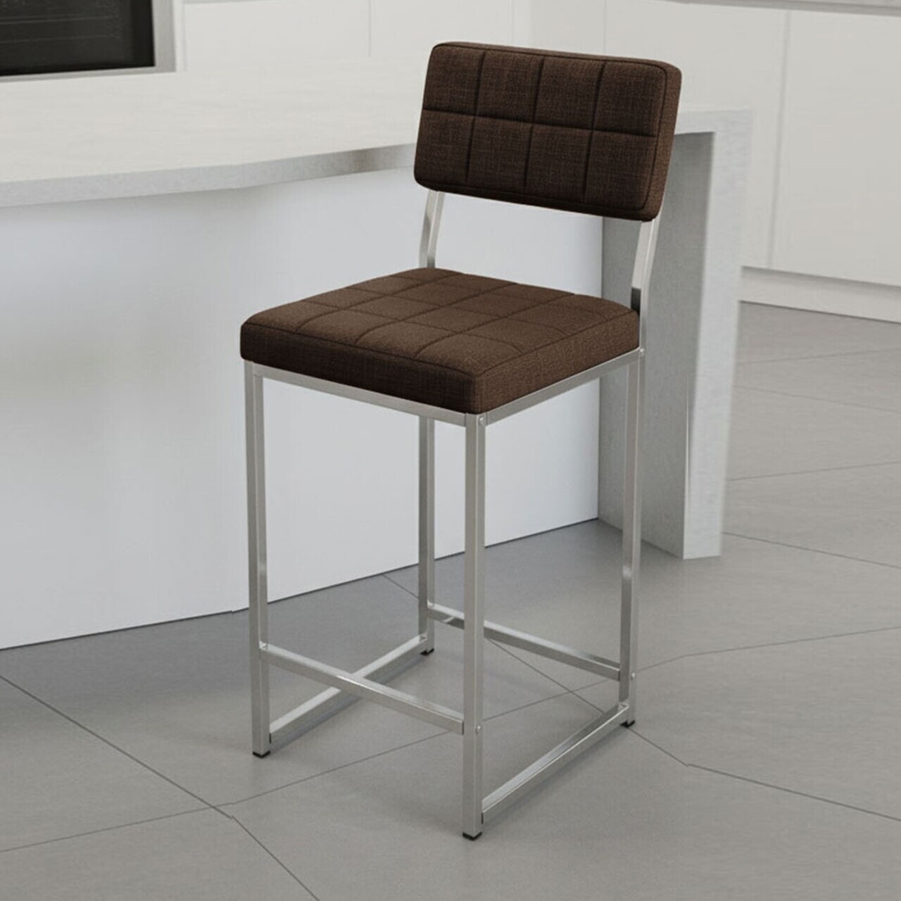 Scaun de bar, Hanah Home, Retro 66, 40x98x40 cm, Maro — imaginea 3