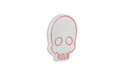 Decoratiune luminoasa LED, Skull, Benzi flexibile de neon, DC 12 V, Roz