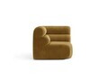 Modul coltar, Neo, Micadoni Home, 100x100x83 cm, tesatura Chenille, galben mustar
