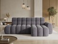 Coltar extensibil stanga 3 locuri ELTAP, Ceedro, 283x165x98 cm, lemn/poliester, gri