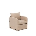 Canapea extensibilă cu 1 loc, Futon, 859FTN2884, Metal , Bej