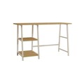 Birou, Puqa Design, Dobra, 120x74x51 cm, PAL, Safir / Alb