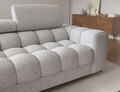 Coltar extensibil dreapta 3 locuri ELTAP, LT-03PEL, Felro, 285x181x93 cm, lemn/poliester, gri deschis