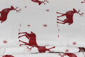Lenjerie de pat dubla (DE), 3 piese, Geyik - Claret Red, Eponj Home, 65% bumbac/35% poliester