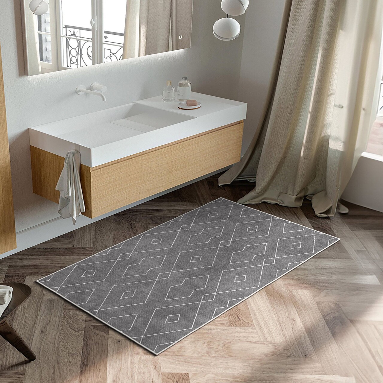 Covor (80 x 300), Cool-Fr63, 80x300 cm, Gri - view 3