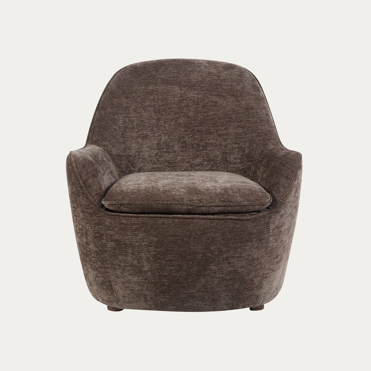 Fotoliu Sofiero, Homla, 74.5x72.5x75.5 cm, metal/poliester, maro inchis — imaginea 2