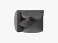 Modul stanga pentru canapea, 1 loc, Chris-259, Micadoni Home, 130x100x80 cm, tesatura structurata chenille, gri beton
