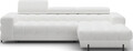 Coltar extensibil dreapta 3 locuri ELTAP, RT-01ROY, Felro, 285x181x93 cm, lemn/poliester, alb