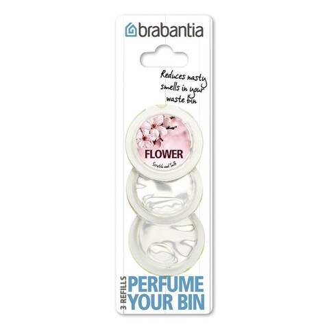 Set 3 capsule parfumate pentru cosul de gunoi, Brabantia, Flower