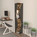 Corp biblioteca, Zena Home, Arrow, 31.8x165x31.8 cm, PAL, Nuc negru