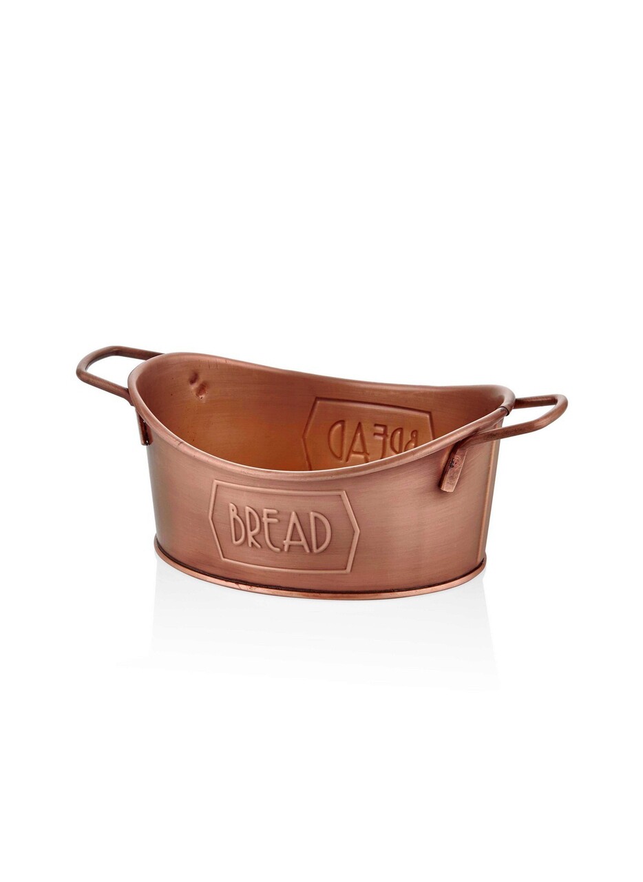 Cutie pentru paine, Mia, 742TMA5199, Metal, Auriu roz