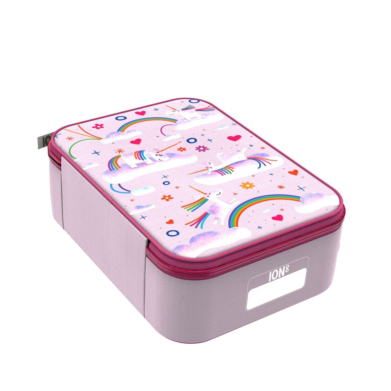 Geanta termoizolanta pentru pranz, 26,5 x 19,5 cm, Unicorn Rainbows - Ion8 - imagine 2