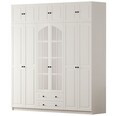 Dulap pentru haine, Rabi, Rb-185-15, 210x210x52 cm, Alb mat