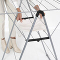 Uscator de rufe, Brabantia, Hangon Metallic, 15 m capacitate de uscare, otel, gri metalizat