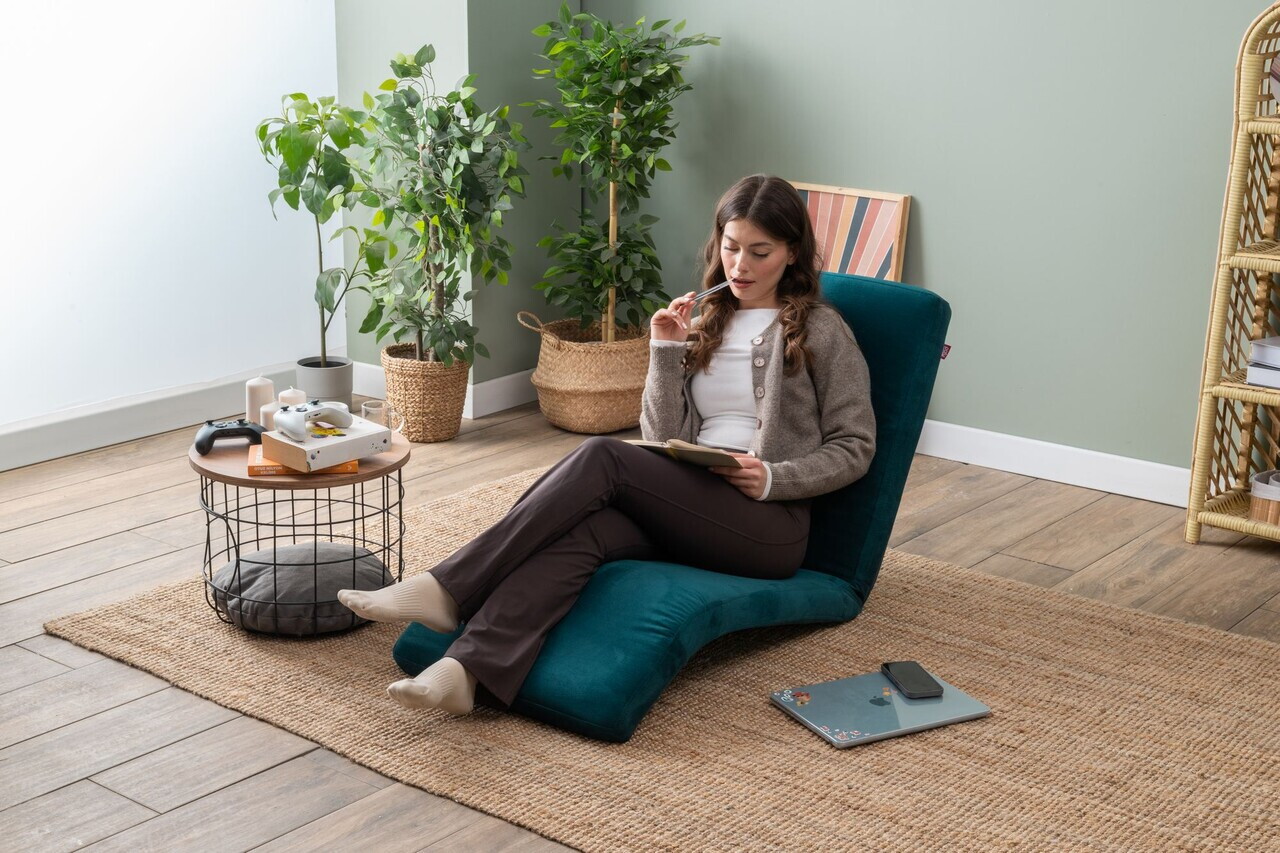 Fotoliu extensibil, Atelier del Sofa, 859FTN2359, Metal, Verde petrol — imaginea 6