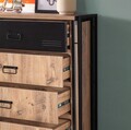 Comoda Cosmo Luna, Sapphire, 90x40x100 cm, natural/negru