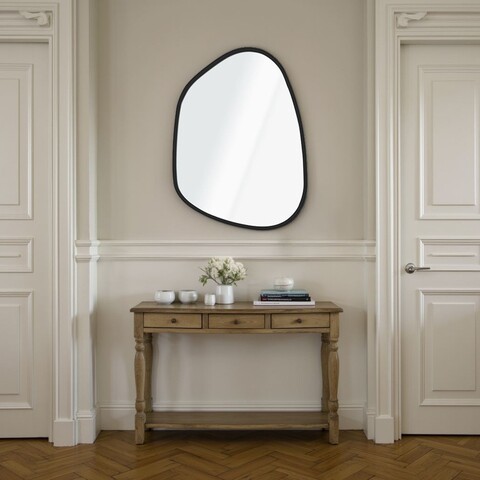 Oglinda decorativa, Lumisfera, Asymmetric Design 30 x 42, Negru