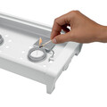 Plita cu lumanari pentru incalzit mancare, Brabantia, White, 35.7x18.8x8 cm, otel/aluminiu, alb