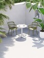 Set scaune 2 piese, Tilia, Eva-P, Polipropilena, Kaki
