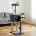 Casă pentru pisici, Paws & Whiskers, Orion, MATERIAL TEXTIL WELSOFT, Antracit