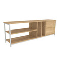 Comoda TV, Retricy, Oneida, 140x35.3x50.8 cm, PAL, Stejar alb