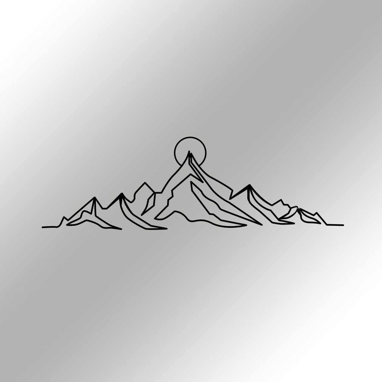 Decoratiune de perete, Everest, Dimensiuni: 119,5 x 37 cm, Negru - view 6