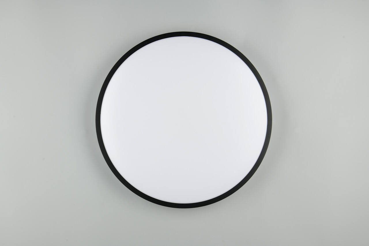 Plafoniera Slope, RL, 49x7.5 cm, 34W, 1x SMD, plastic, negru mat