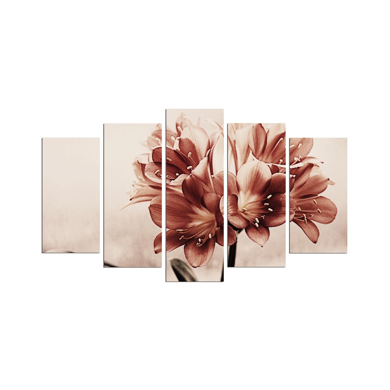 Set 5 tablouri decorative, 5MX-60, 20 x 60 cm, Multicolor - view 2
