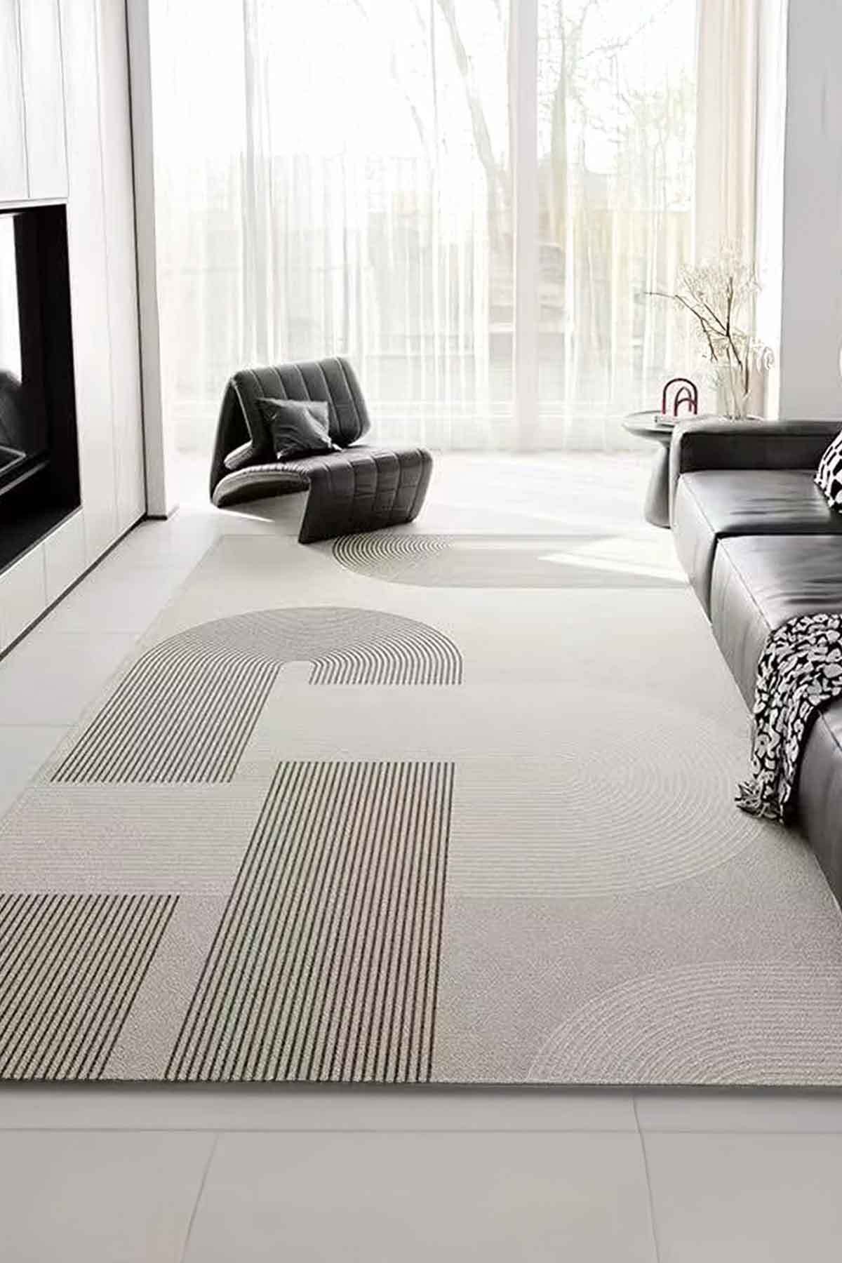 Covor, CLR-7366-HALI-37, 100x250 cm, Poliester, Crem
