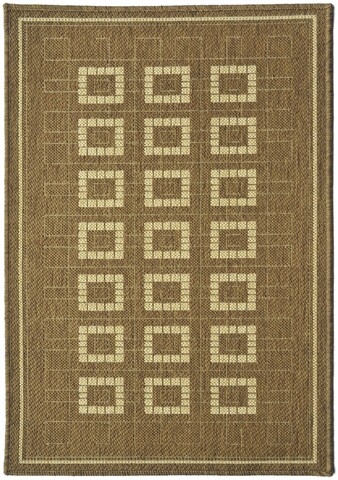 Covor powers, decorino, 100x150 cm, polipropilena, maro