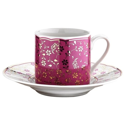 Set de cafea kutahya porselen, ru12kt430774142, 12 piese, portelan