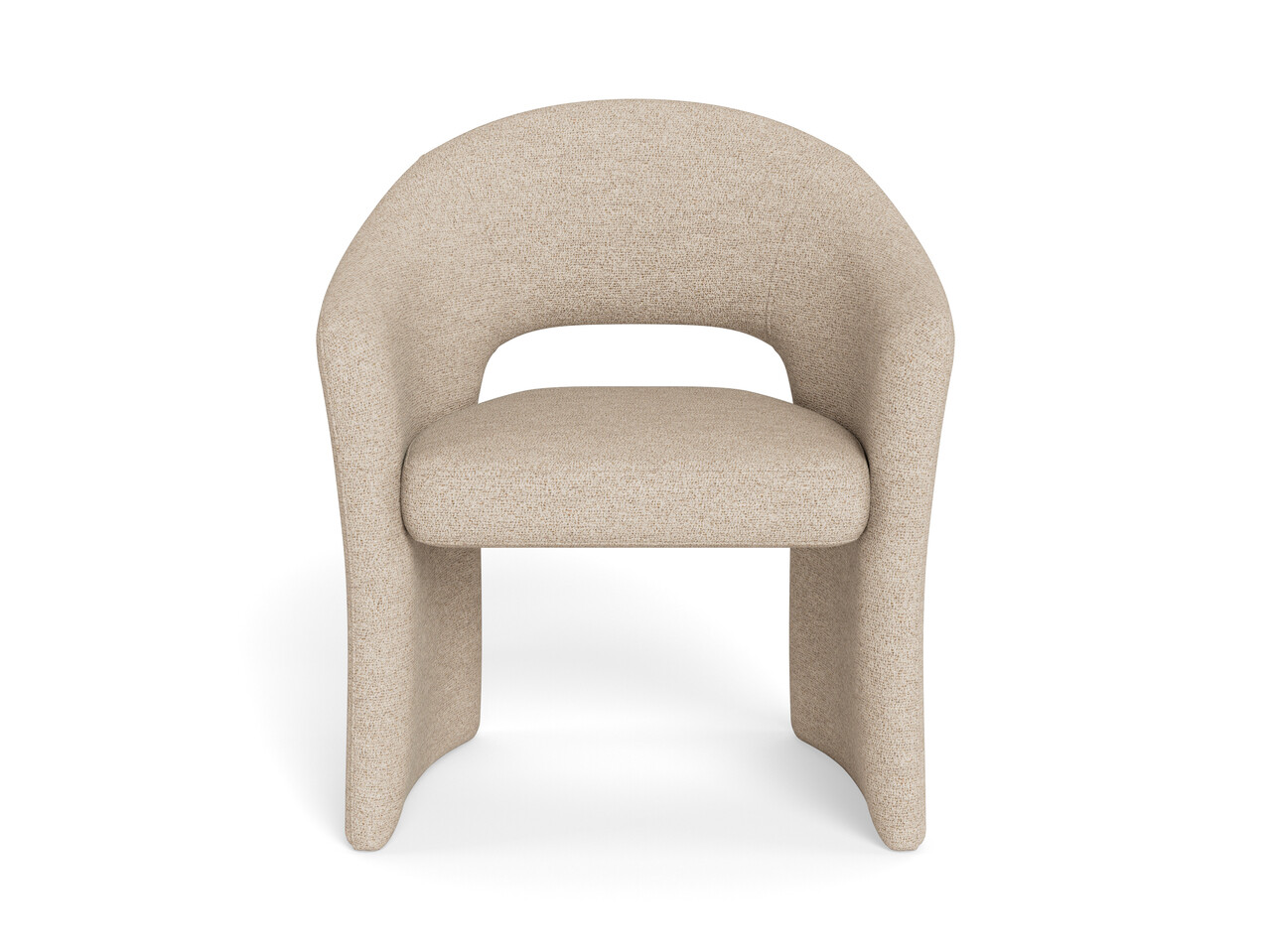 Scaun Tori, Actona, 64.5x56.5x80 cm, tesatura Boucle/otel, bej - view 2