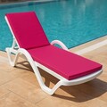 Pernă pentru șezlong, Pufito, 535PFT1507, Poliester, Roz