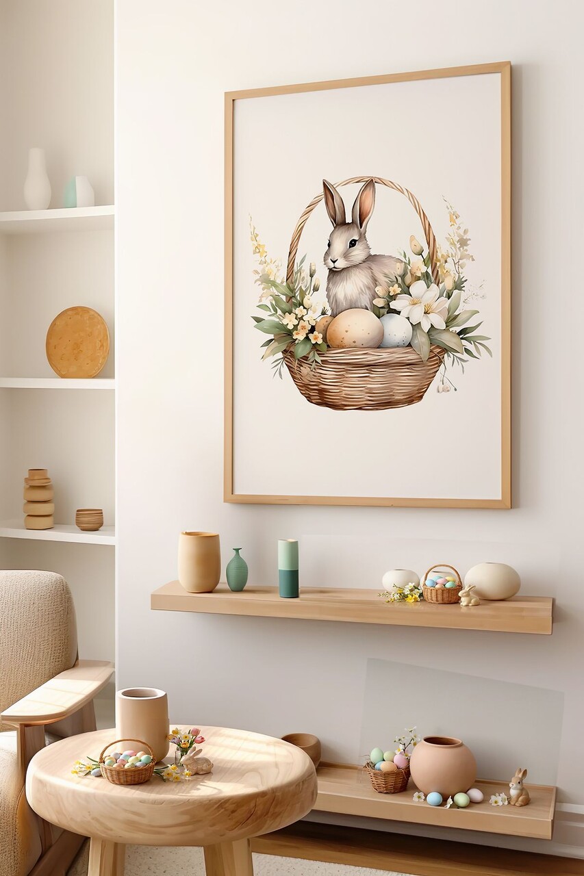 Tablou decorativ, Arteastermodel63-5070, MDF, Multicolor