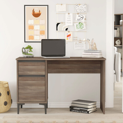 Birou, locelso, ar8, 120x75x44.5 cm, maro / antracit