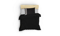Lenjerie de pat pentru o persoana (DE), Plain - Black, Grey, Cutie de bumbac, Bumbac Ranforce