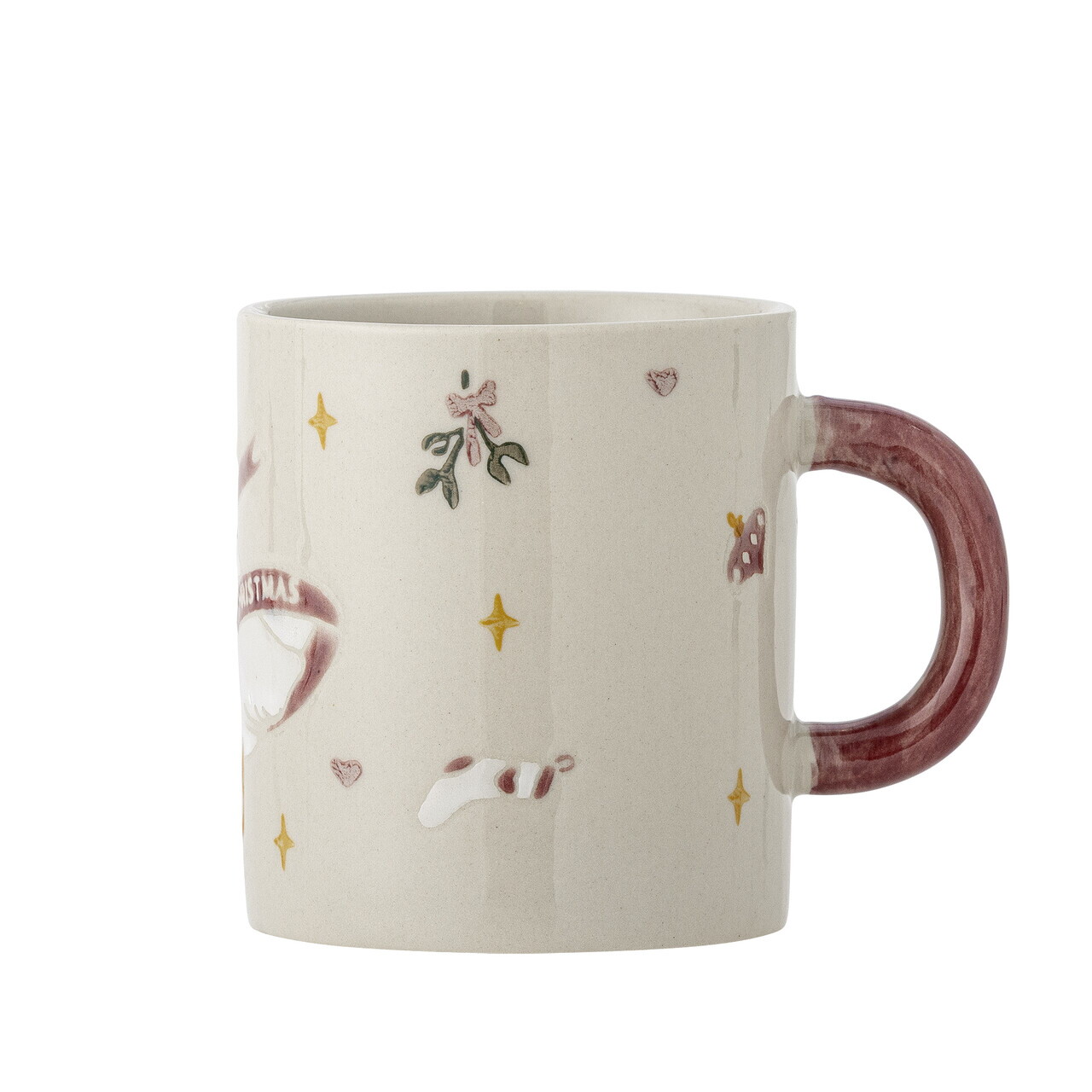 Set 4 cani, Bloomingville, Mary, 8x9 cm, 295 ml, ceramica, multicolor — imaginea 2