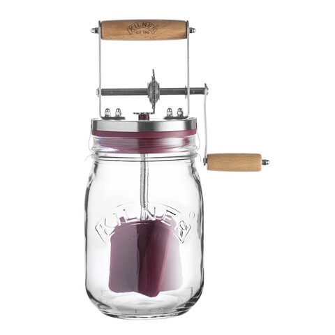 Recipient preparare unt, kilner, butter, sticla transparent