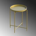 Masuta de cafea, Cerritos, Shb-007-A, 46x56x46 cm, Metal, Auriu